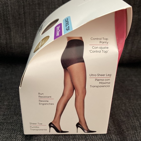 Women’s L’Eggs B Medium Nude Silken Mist Ultra Sheer Leg Tights One Pair New - Picture 6 of 8